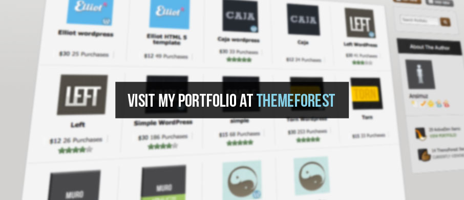 Support the freebies buying high quality premium themes from my portfolio at themeforest 云呼科技